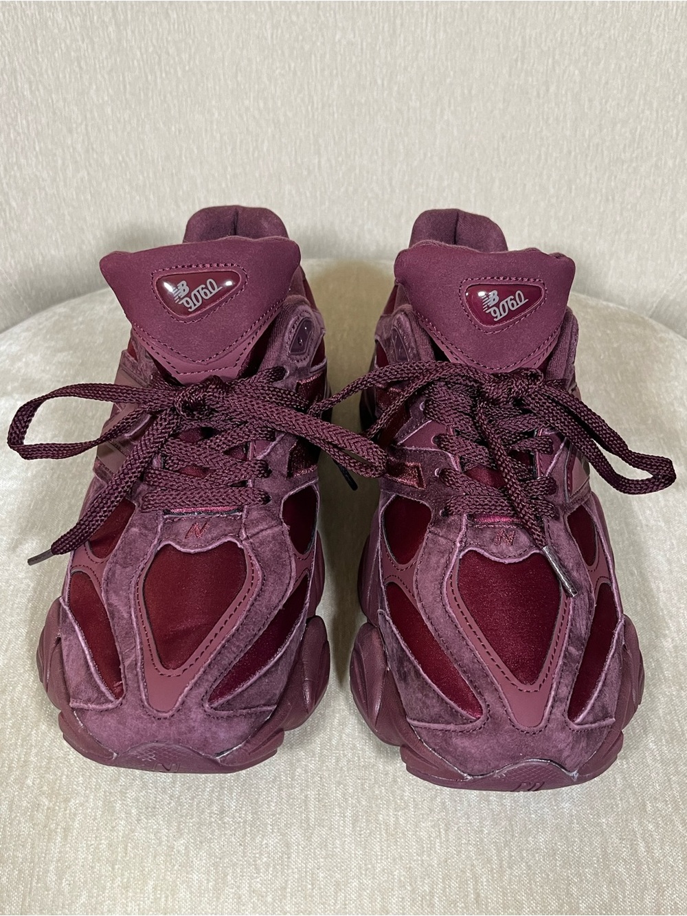 New Balance Men’s Burgundy Lace-Up Athletic Sneakers